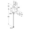Смеситель KLUDI BOZZ 382823976 для раковины на одно отверстие однорычажный без донного клапана