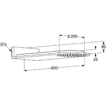 Верхний душ KLUDI A-QA 6487005-00
