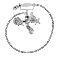 Смеситель KLUDI ADLON 51441052 для ванны с изливом с подключением шланга