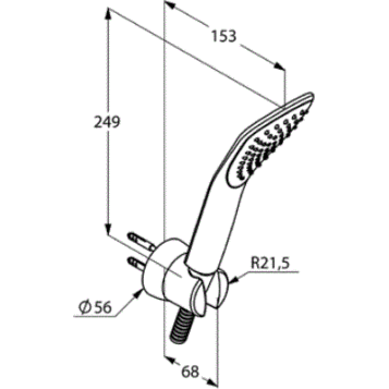 Душевой гарнитур KLUDI FIZZ 6765091-00
