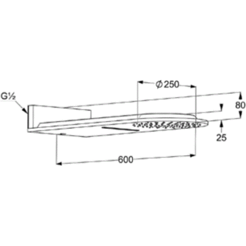 Верхний душ KLUDI A-QA 6488091-00