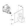 Термостат KLUDI DECUS 54810N175 для ванны и душа встраиваемый на 2 потребителя внешняя часть