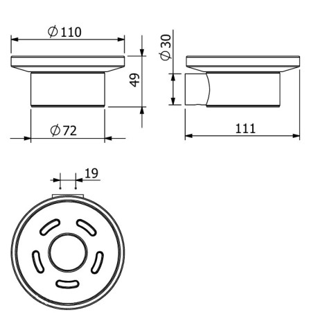 Мыльница KLUDI VELA R 58985N0 подвесная