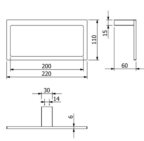 Держатель полотенца KLUDI VELA C 31978N0 кольцо