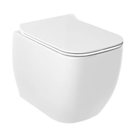 Унитаз KLUDI RESA C 28WCSET43 подвесной безободковый с сиденьем крышкой с плавным опусканием
