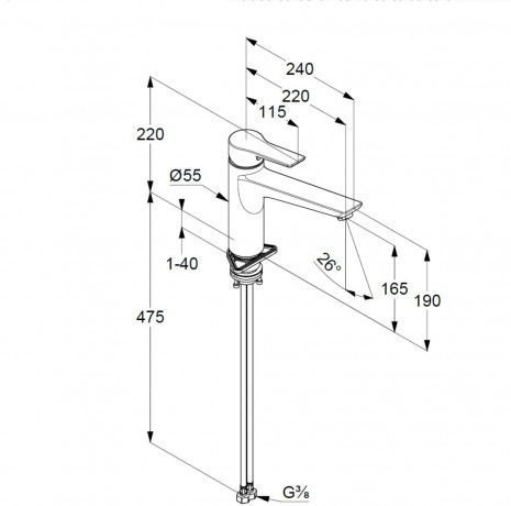 Смеситель KLUDI MIX 329040575 для кухни