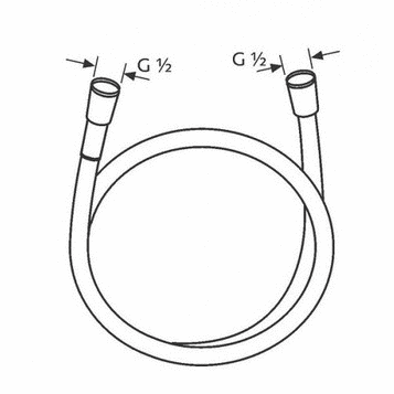 Душевой шланг KLUDI SUPARA 125 см 6107187-00