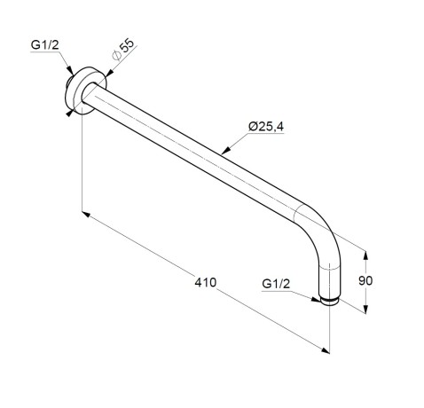 Душевой кронштейн KLUDI A-QA 6651405-00