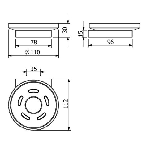 Мыльница KLUDI VELA C 31985N5 подвесная