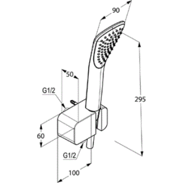 Душевой гарнитур KLUDI FIZZ 6767091-00