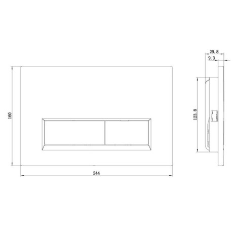 Клавиша смыва KLUDI UNIFIX 32PP01O2 для унитаза цвет серо-бежевый матовый