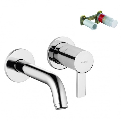 Смеситель KLUDI ZENTA 382440575S для раковины настенный встраиваемый со скрытой частью в комплекте